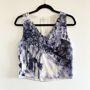 Babaton Murphy Blouse (Moody Landscape Print)